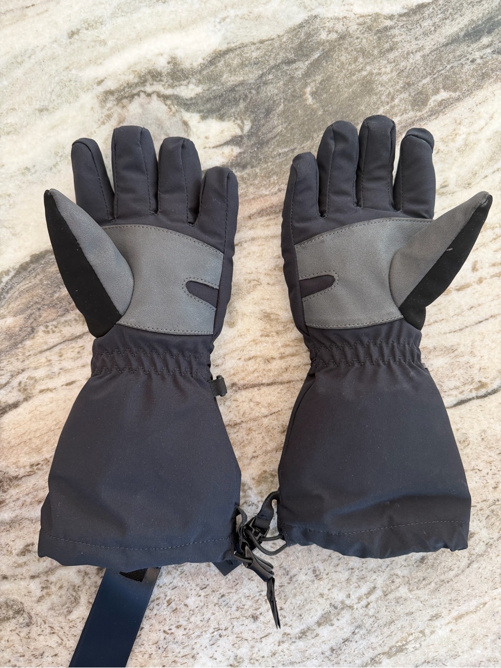❄️Kids Small Marmot “Glade” Black Winter Ski Gloves Waterproof Insulated